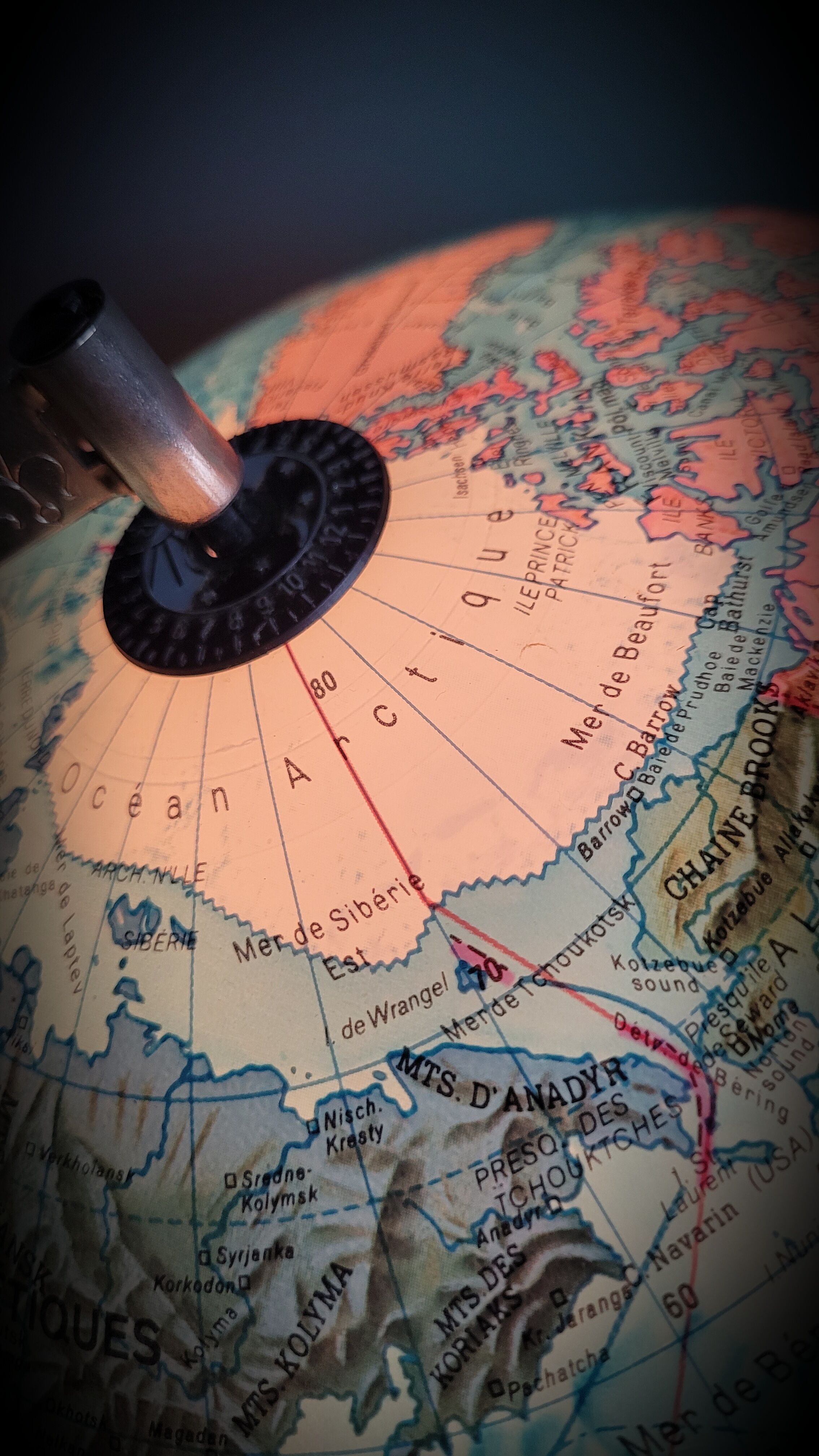 World map terrestrial 1983