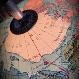 World map terrestrial 1983