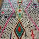 White azilal berber carpet with new neon colored patterns 300 X 200 cm