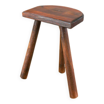 Vintage wooden tripod stool