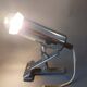 Chrome clip-on spotlight Targetti 1960, Italy.
