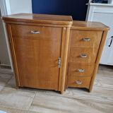 Machine à coudre vintage avec meuble singer 191b