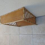 Rattan shelf cabinet