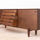 Buffet, Skovby Møbler, Modèle 65, Chêne teinté brun chocolat, Danois