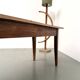 Solid walnut farmhouse table, 1950s.