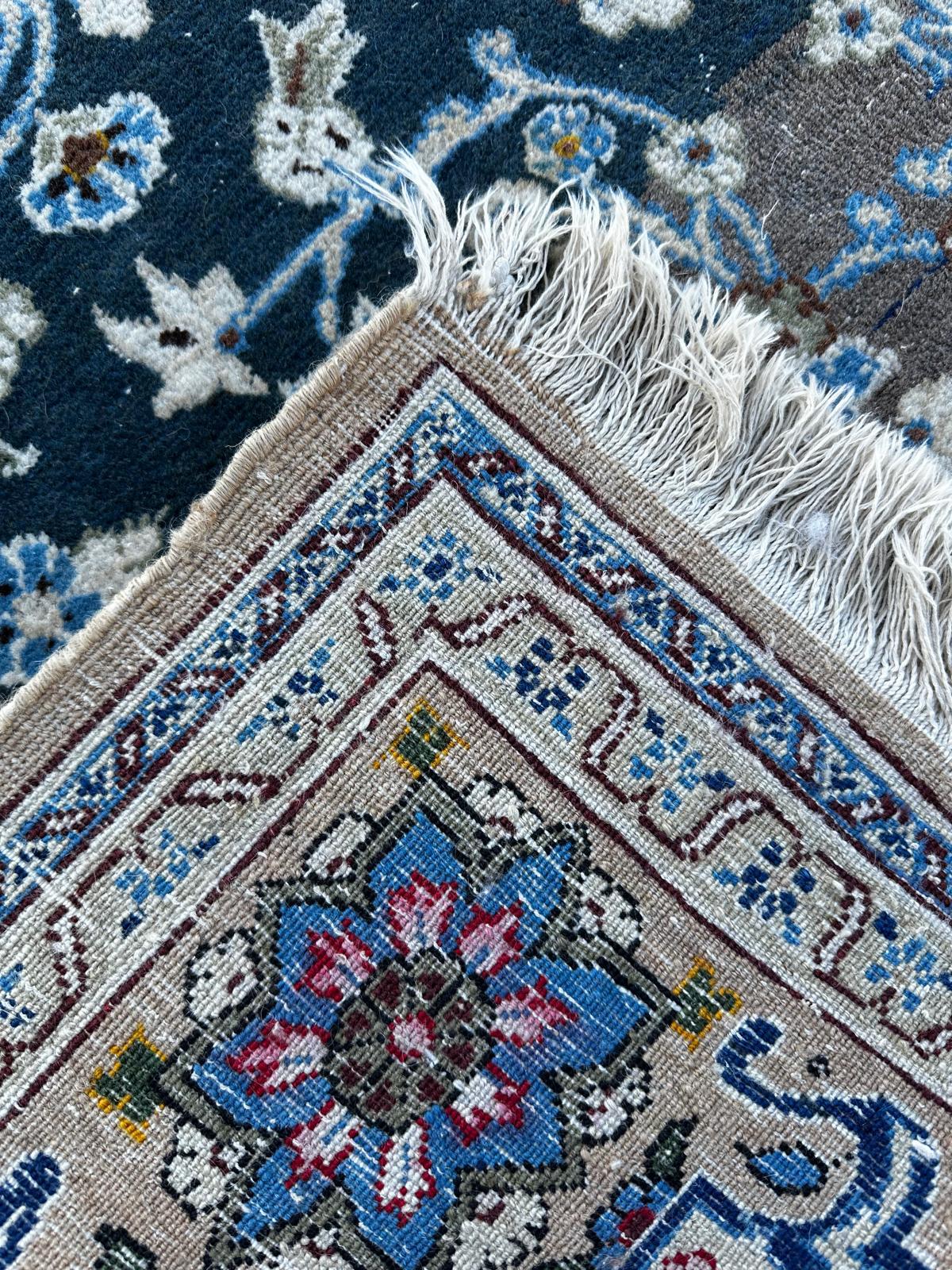 Handmade Persian Naïn carpet 210cm x 140cm