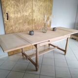 Table extensible en chêne massif rénové