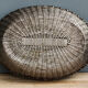 Braided metal bread basket