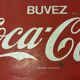 Plaque publicitaire Coca cola