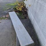 Grey farm bench