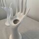 Pair of ceramic hand soliflores vases 70s