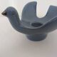 Pair of bird ceramic candle holders vintage Italy