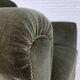 1950s, Danish highback relax armchair, furniture velour, beech wood.