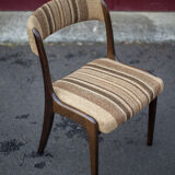 Set of 6 vintage chairs Self n14 solid wood 1960