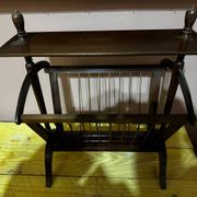 Porte revues vintage en bois - années 50-60
