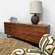 Vintage wooden sideboard credenza 1970