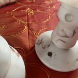 Alabaster lamp - two parts - 20th century cut