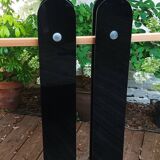 Large format solid glass vintage door handle