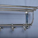 Chrome-Plated Metal Wall-Mounted Locker – Mid-20th Century