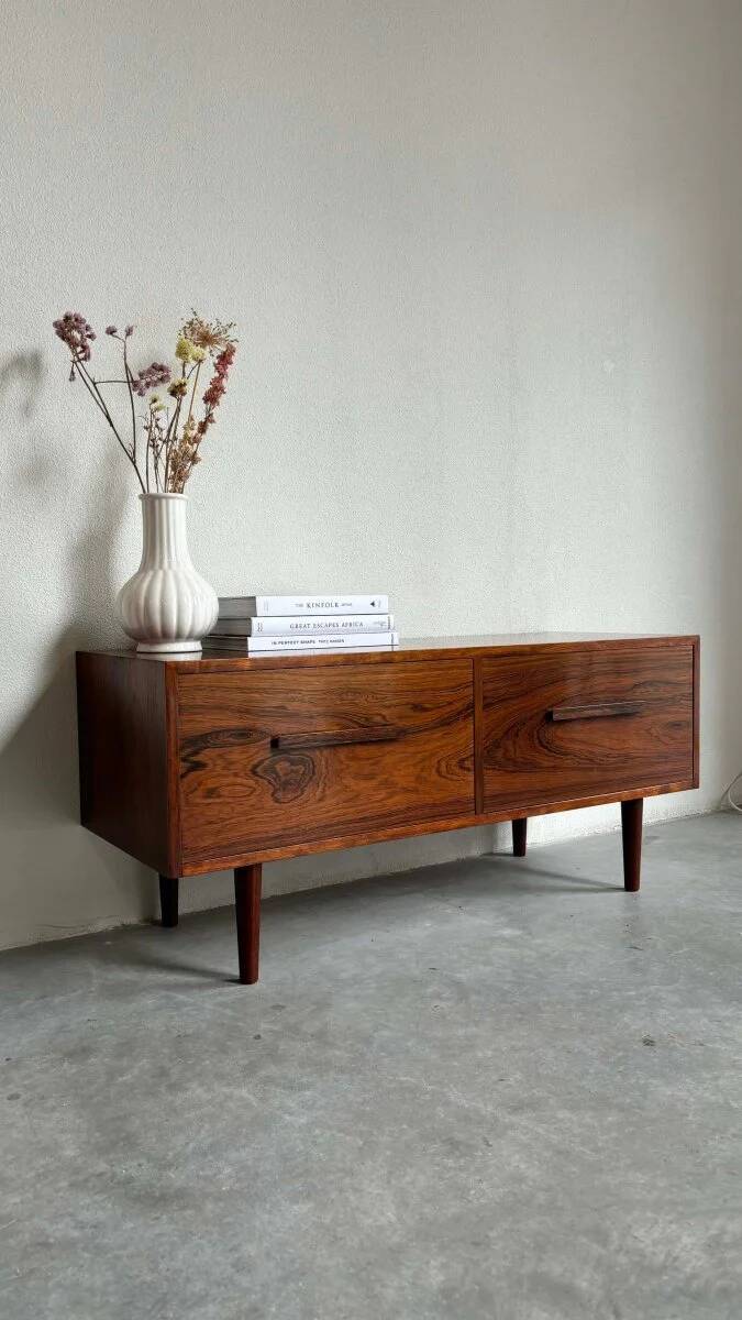 Buffet vintage hifi en palissandre