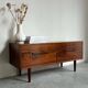 Buffet vintage hifi en palissandre