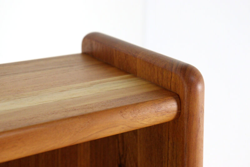 Compact open teak cabinet - danish design