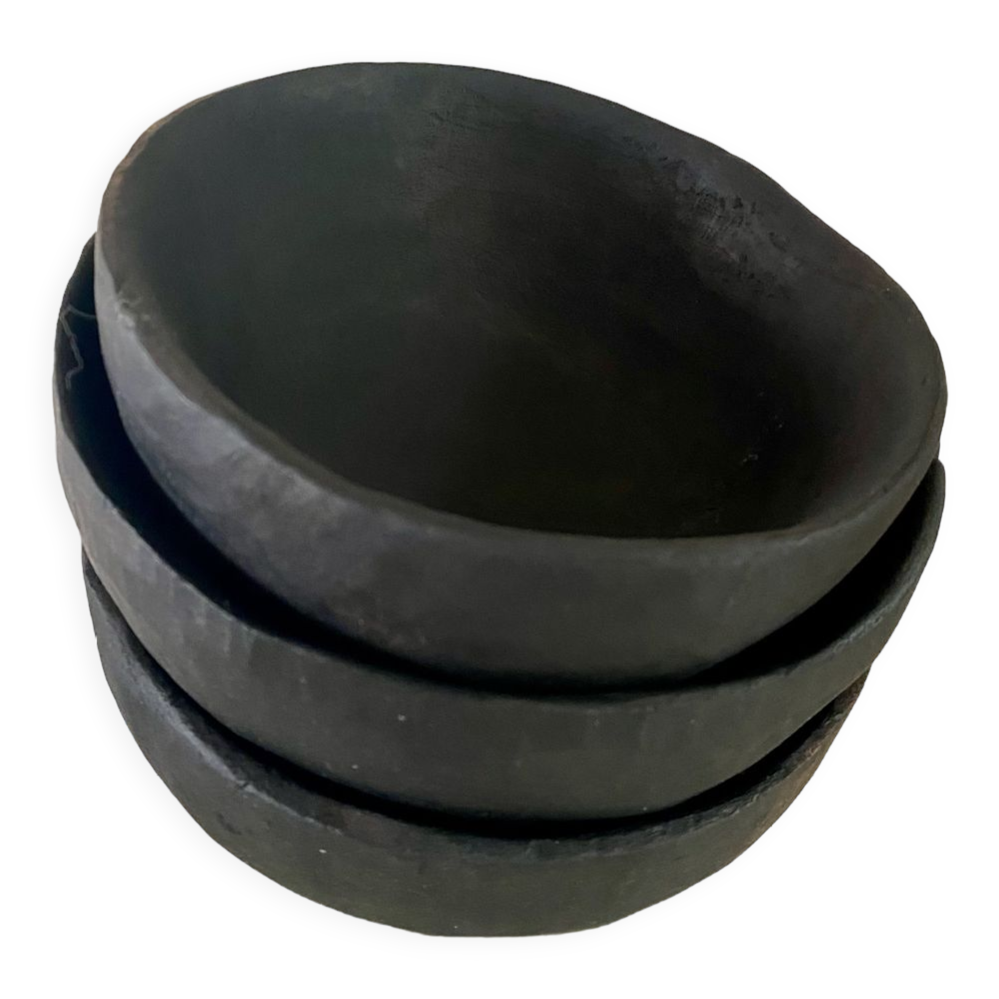Black bowls made of néré wood