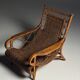 Rattan armchair 1950s vintage