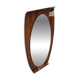 Curved plywood wall mirror by Campo e Graffi, 1960s