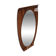Curved plywood wall mirror by Campo e Graffi, 1960s
