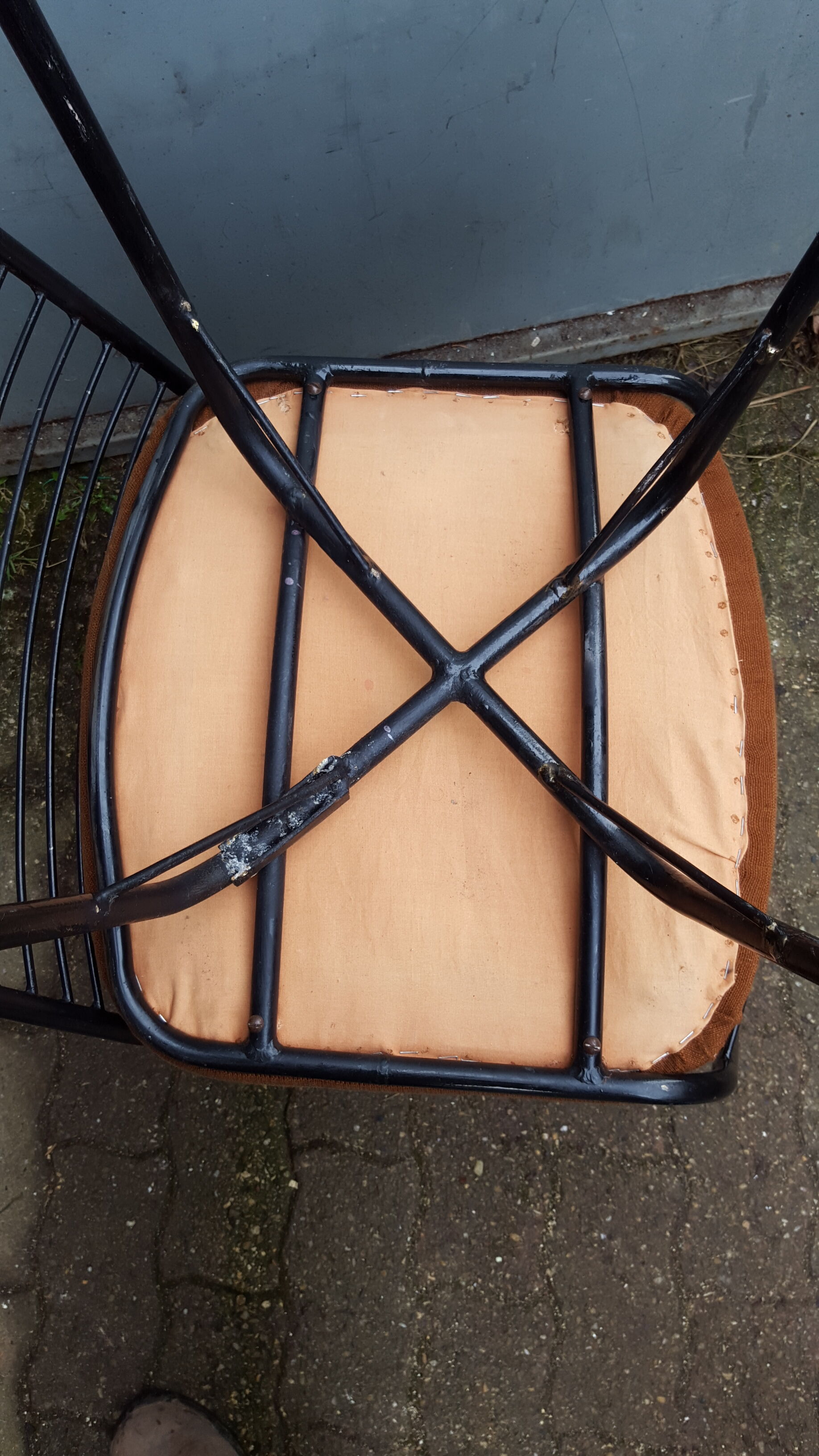 Pair of Jean-Louis Bonnant chairs, "My Uncle" Jacques Tati