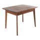 Table à manger rectangulaire extensible en teck - design néerlandais mid-century moderne