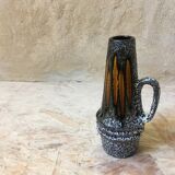 Flamed vase - West german fat lava