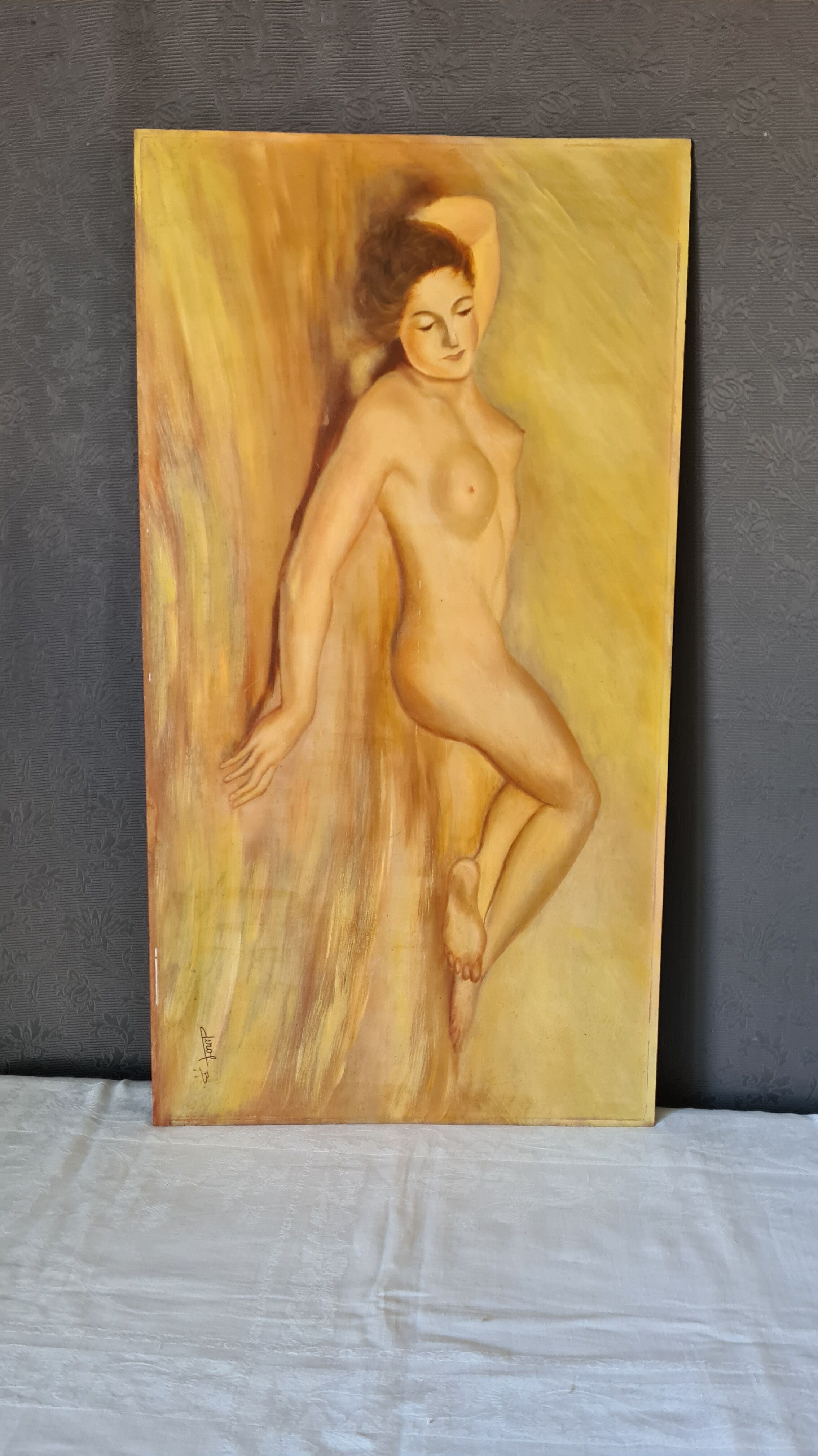 Naked art deco painting