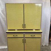Yellow formica sideboard