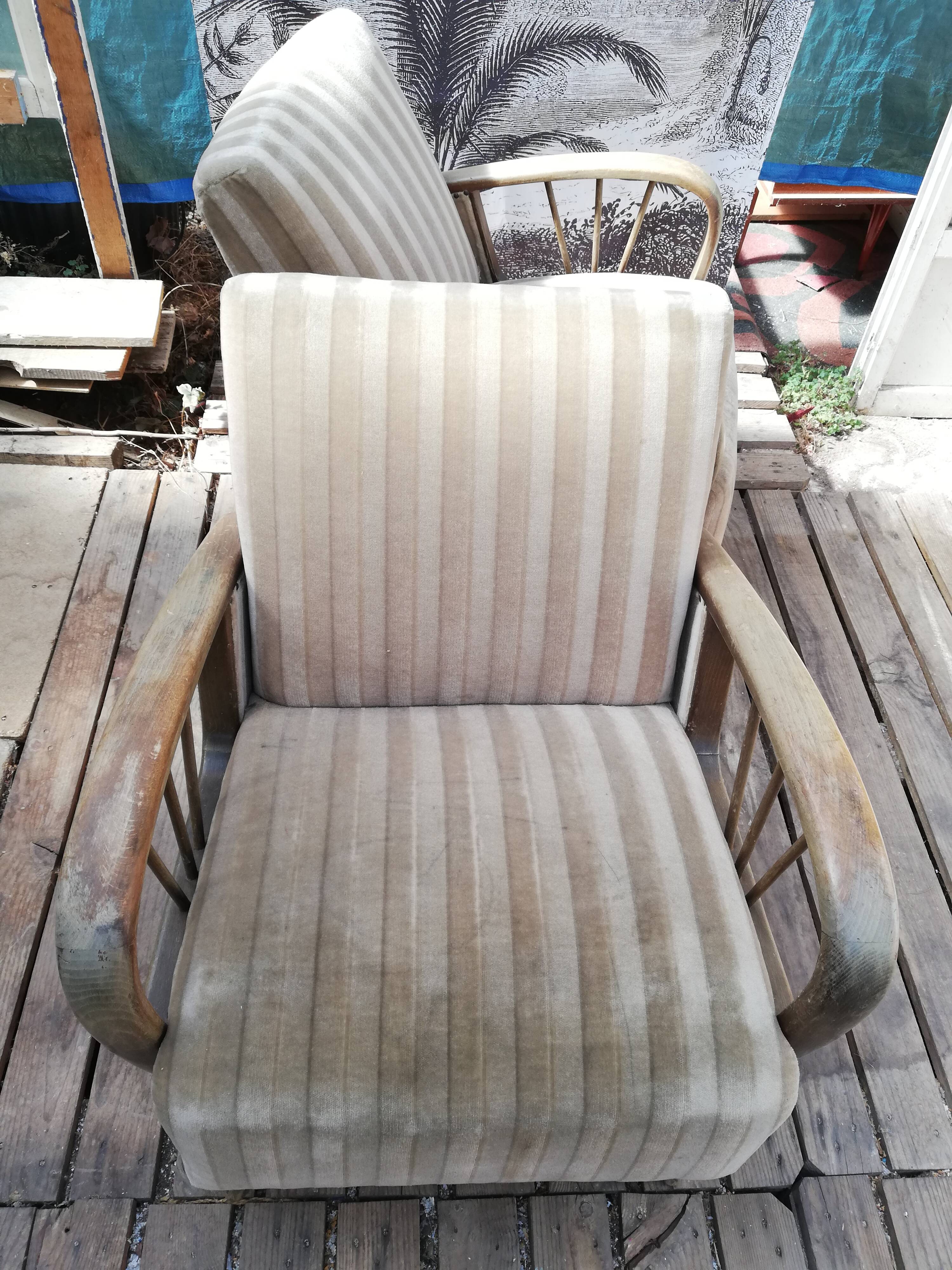 Pair of Art Deco armchairs