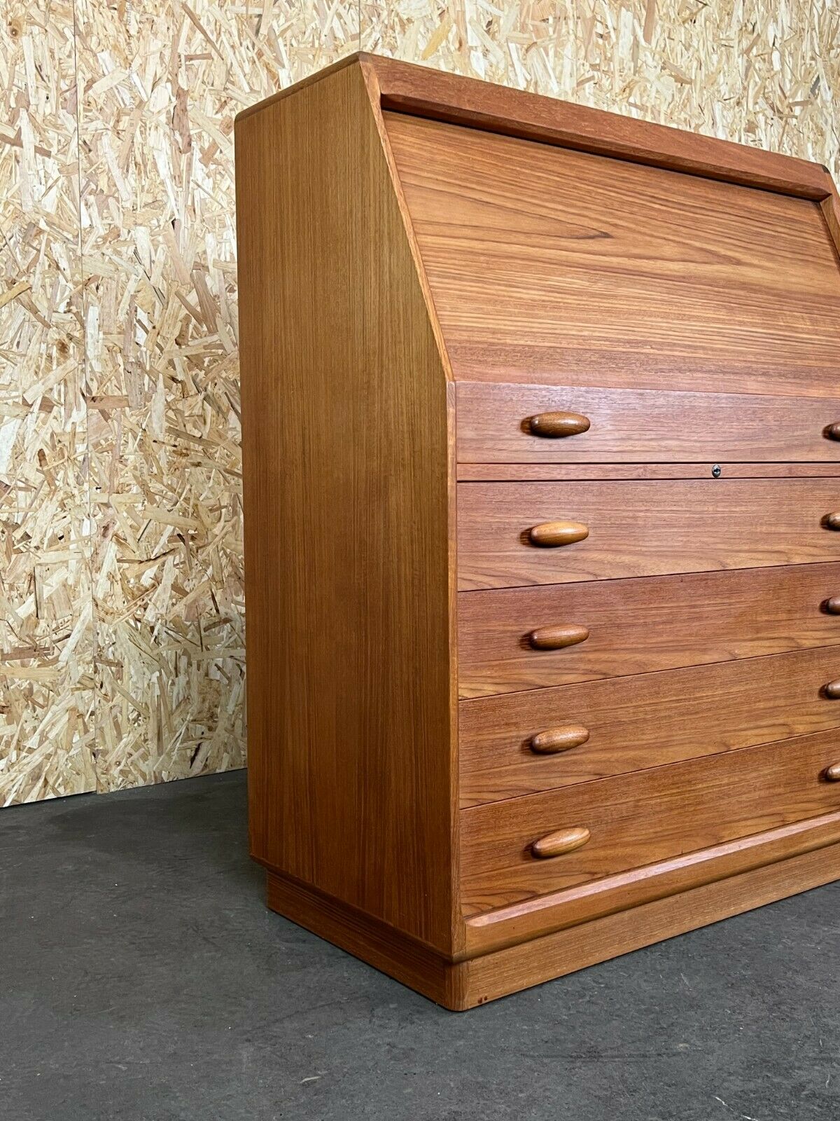 60s 70s Teak Secretary Danish Modern Desk Dyrlund Design Denmark 60s 70s