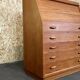 60s 70s Teak Secretary Danish Modern Desk Dyrlund Design Denmark 60s 70s