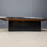 Table basse chromée vintage, années 1970