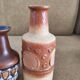 Composition de 3 vases allemandes  style brutaliste 1960