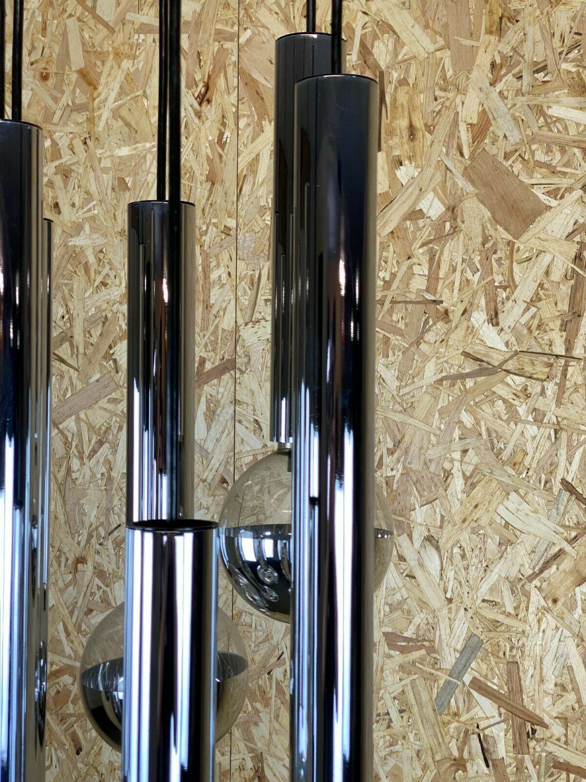 60s 70s lamp cascade lamp by Motoko Ishii for Staff Chrom 6-flame