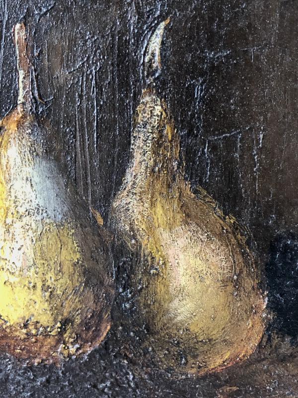 Still life painting with fruits by Jacques Voyet (1926-2010)