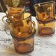 6 vintage Duralex cups