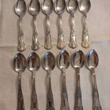 Antique flatware set for 51 place settings