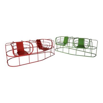 Paire d’assises doubles « Locus Solus » – Gae Aulenti – Italie – 1970