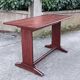 restored bistro table teak finish 1950