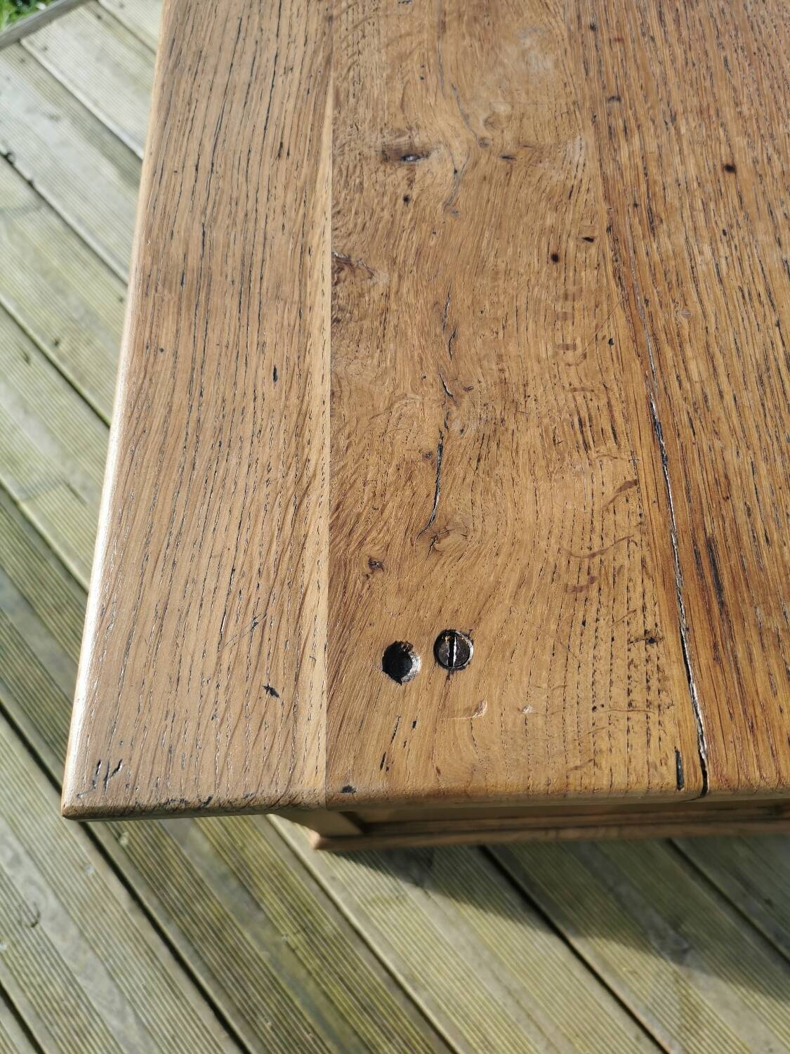 Oak administration desk