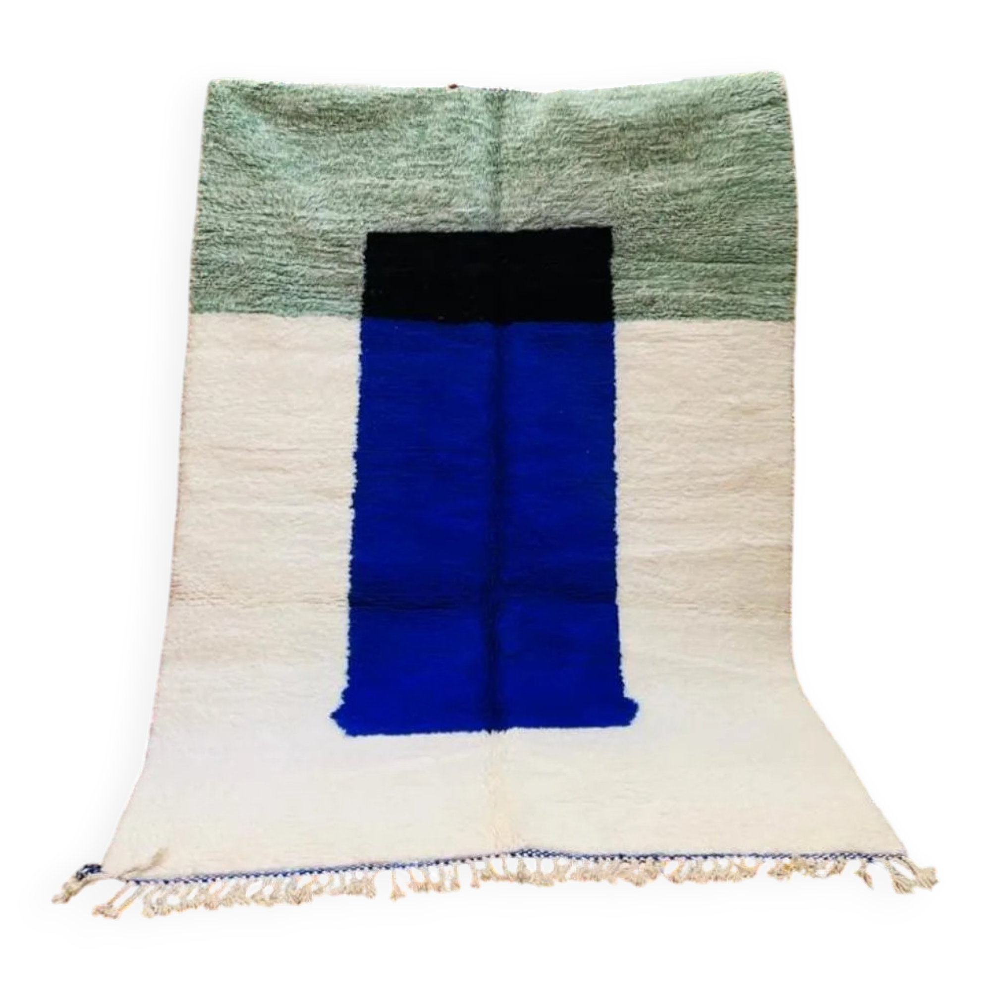 Handmade wool Berber rug 2.5 x 1.5 m