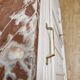 Buffet Art déco relooké avec plateau en marbre