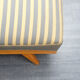 Banquette / daybed années 50 à rayures